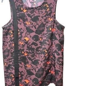 Halogen Pink and Black Floral Dress
